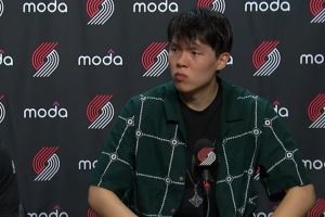 杨瀚森：自己防守上多有不足&主帅也在和我交流 我英语也需提高